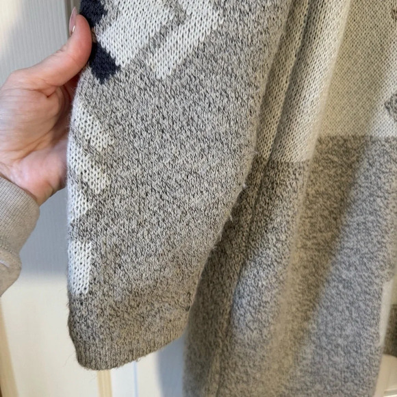 Debut Open Front Long Cardigan South Western Aztec Sweater Women’s size medium - Picture 4 of 8